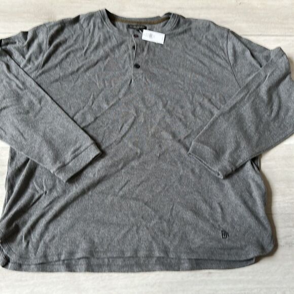 Banana Republic Henley‎ Men’s Longsleeve Grey Top XL Nwt - Picture 4 of 5